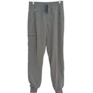 Figs Women’s Gray Zamora FreeX Lined Jogger Scrub Pants Size Small